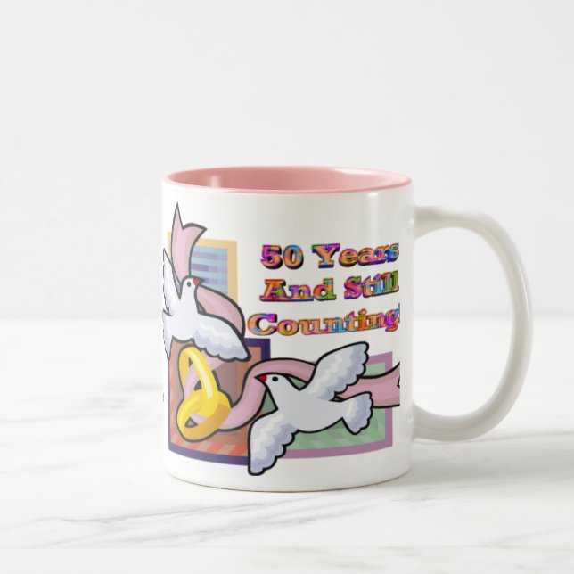 50th Wedding Anniversary Mug (Right)