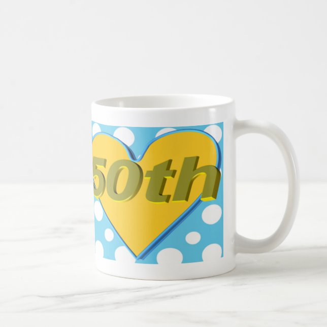 50th Wedding Anniversary Mug (Right)