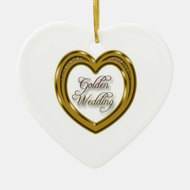 50th Wedding Anniversary Ornament (Front)