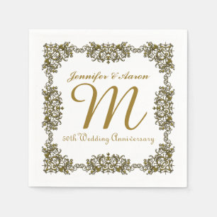 50th Wedding Anniversary Paper Napkins
