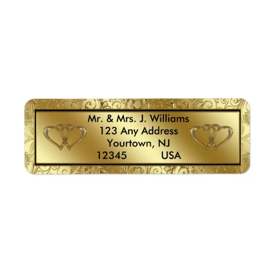 50th Wedding Anniversary Return Address Labels