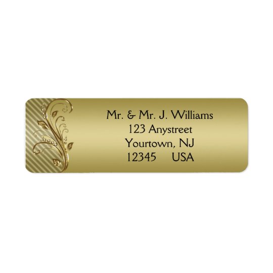 50th Wedding Anniversary Return Address Labels