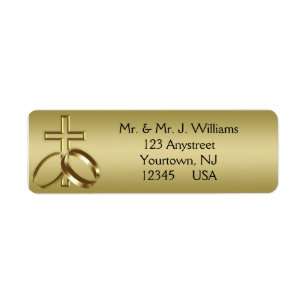 50th Wedding Anniversary Return Address Labels