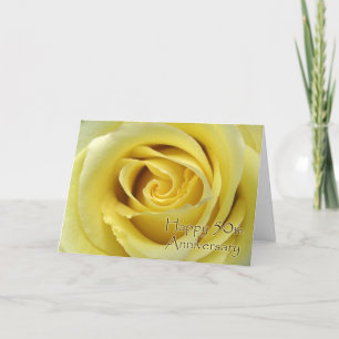50th Wedding Anniversary, Rose with Poem Card