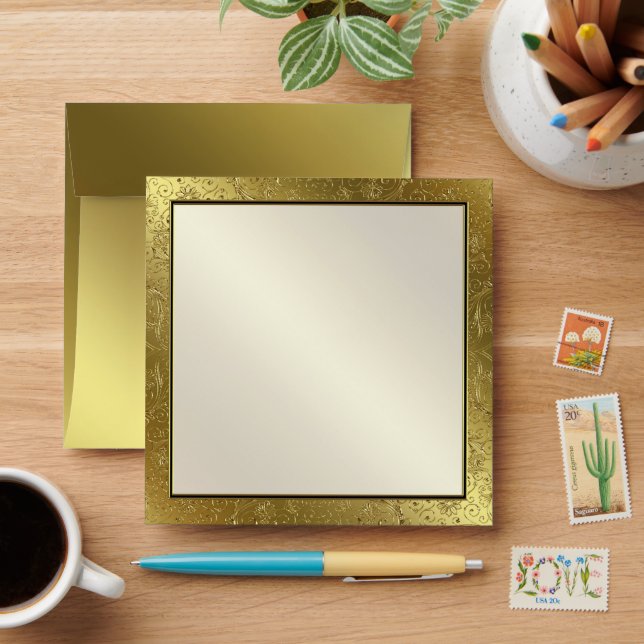 50th Wedding Anniversary Square Envelope (Desk)