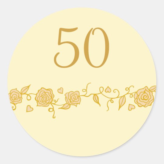 50th Wedding  Anniversary  Stickers  Zazzle