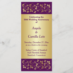 50th Wedding Anniversary Vow Renewal Program