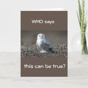 **50th** WHOO SAYS THIS IS "TRUE?" Card