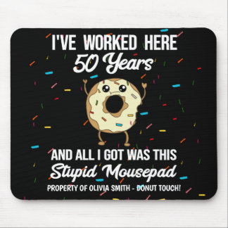 50th Work Anniversary Fifty Years Quote Mouse Pad