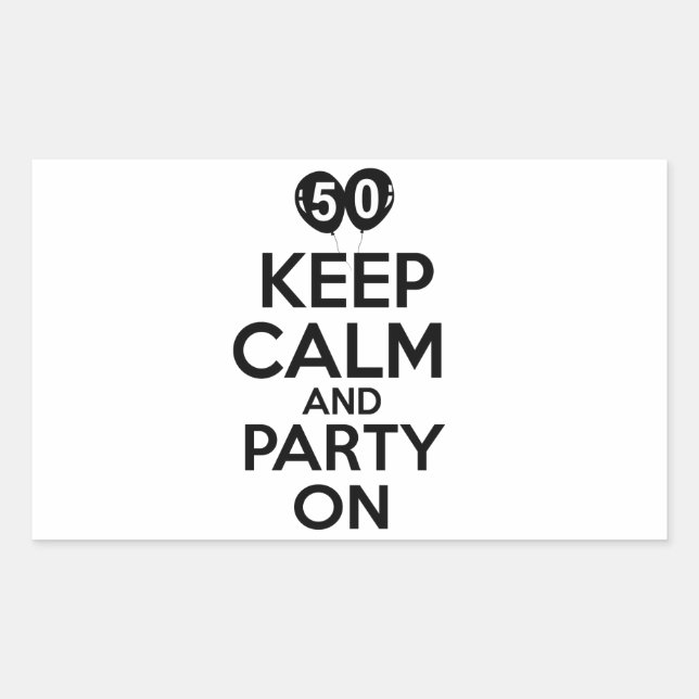 50th year birthday designs sticker (Front)