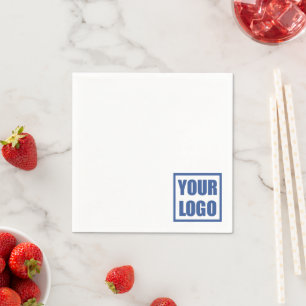 50x Serviettes Napkins Business Logo Template
