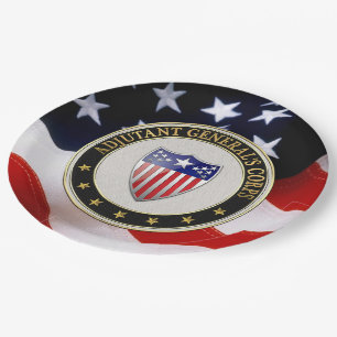 [510] Adjutant General's Corps Branch Insignia [3D Paper Plate