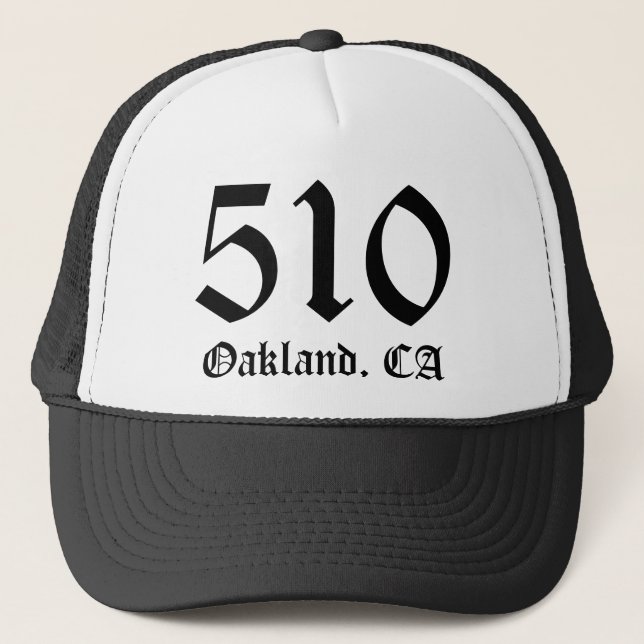 "510" Oakland, casquette de CA (Devant)