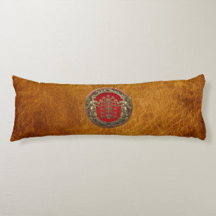 [510] Two Gold Ninurtas with Tree of Life Body Pillow