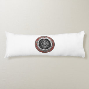 [510] Vegvisir - Viking Silver Magic Runic Compass Body Pillow