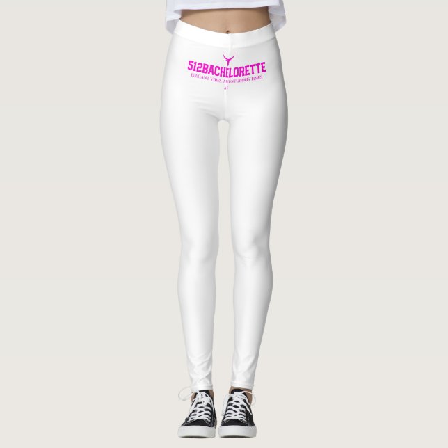 512Bachelorette Party Leggings | Bride Squad  (Front)