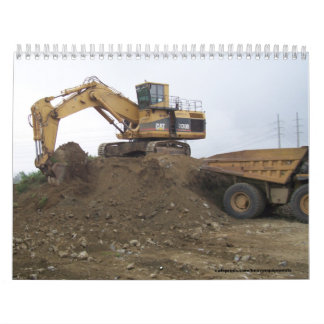 5130 Excavator/Dump truck, Heavy Equipment Calendar