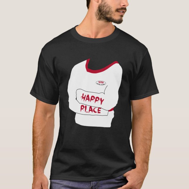 5150 Asylum Customs Straitjacket: Happy Place T-Shirt (Front)