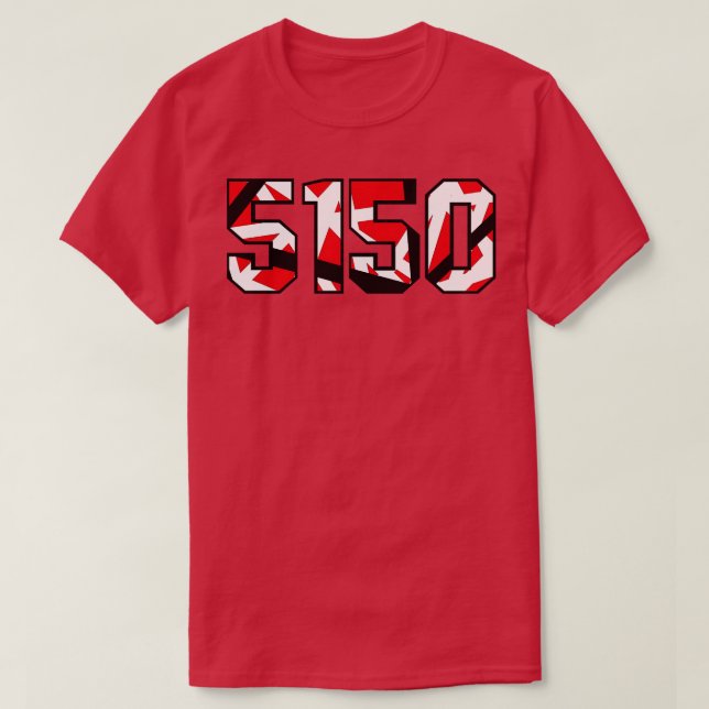5150 E V H Guitar Inspired Illustration TShirt (Design Front)