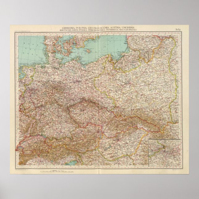 5152 Germany, Poland, Czechoslovakia Poster (Front)