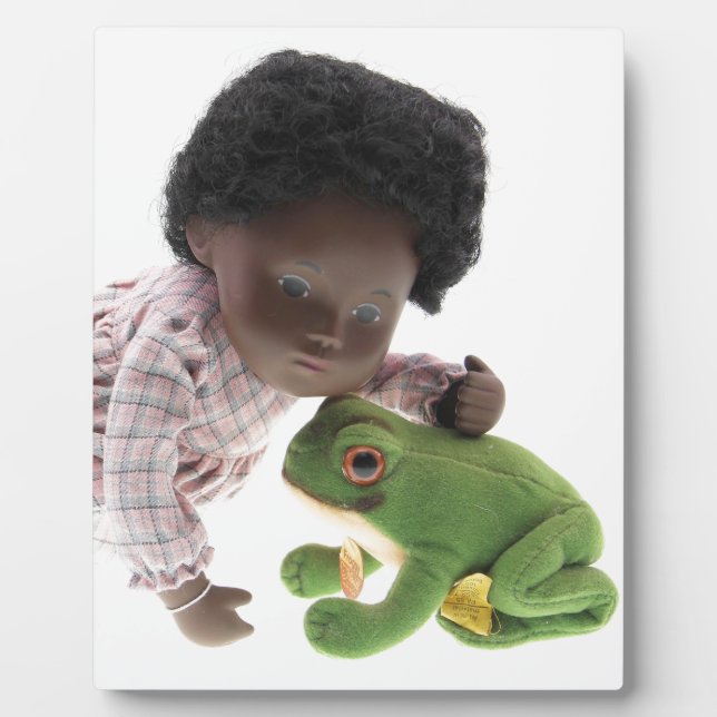 519 Sasha Cara Black Baby Photo Plate Plaque (Front)