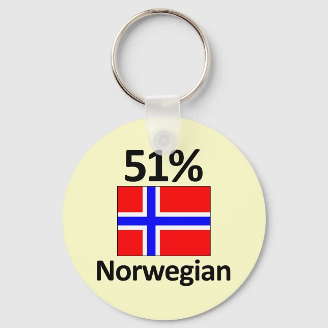 51% Norwegian Keychain (Front)