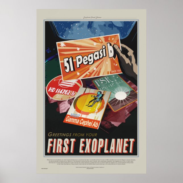 51 Pegasi b Tour - Exoplanet Travel Bureau Poster (Devant)