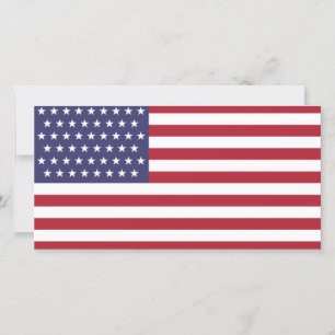 51 Star Flag of the United States of America (USA) Card
