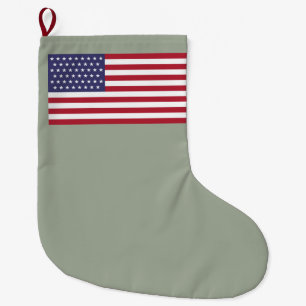 51 Star Flag of the United States of America (USA) Large Christmas Stocking