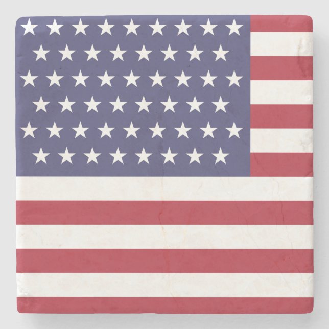 51 Star Flag of the United States of America (USA) Stone Coaster (Front)
