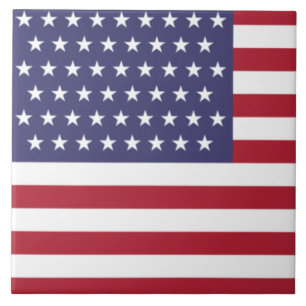51 Star Flag of the United States of America (USA) Tile