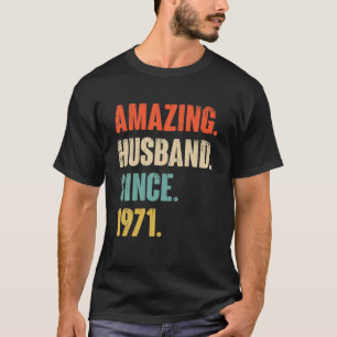 51 Wedding Aniversary Gift Him - Amazing Husband S T-Shirt