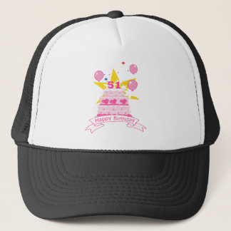 51 Year Old Birthday Cake Trucker Hat