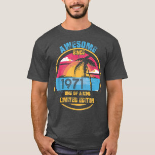51 Year Old Vintage Awesome Since 1971 51st Birthd T-Shirt