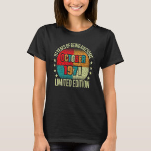 51 Year Old Vintage October 1971 Birthday T-Shirt