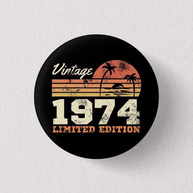 51st birthday 1 inch round button (Front)
