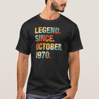 51st Birthday  51 Year Old Legend Since October 19 T-Shirt