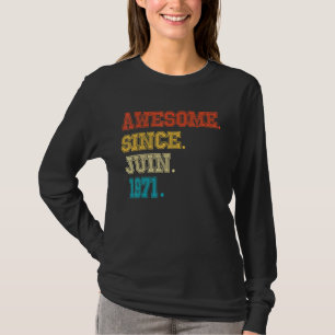 51st Birthday Awesome Since February 1971 51 Year T-Shirt