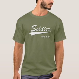 51St Birthday Gift Soldier Born 1971 Aged 51 Years T-Shirt