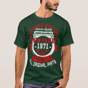 51st Birthday Gift Vintage Legends Born In 1971 51 T-Shirt