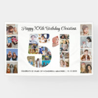 51st Birthday Party Number 51 Photo Collage