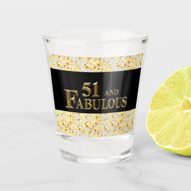 51st Birthday  Shot Glass (Front)