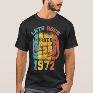 51st Birthday Vintage 1972 Retro 51 Years old Guit T-Shirt