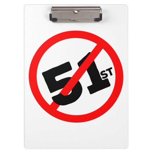 51st State No Way Clipboard (Front)