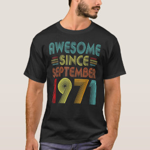 51th Birthday  51 Year Old Awesome Since September T-Shirt