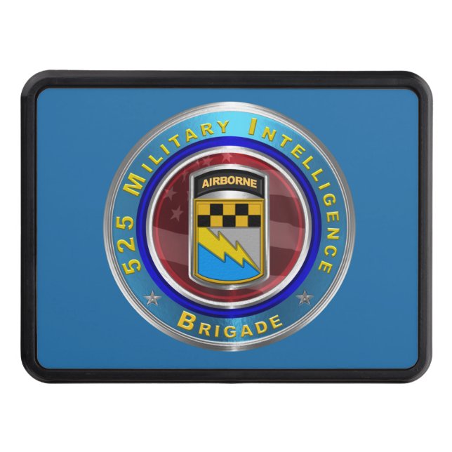 525 Military Intelligence Brigade Trailer Hitch Cover (Front)