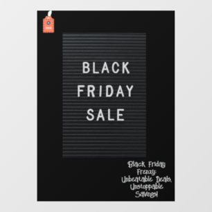52' * 72' Black Friday Window Cling