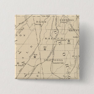 52 Centre Negro population 1880-1900 2 Inch Square Button