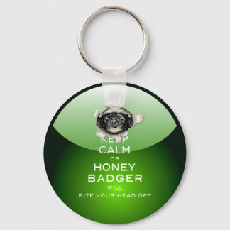 [52] Keep Calm or Honey Badger… Keychain