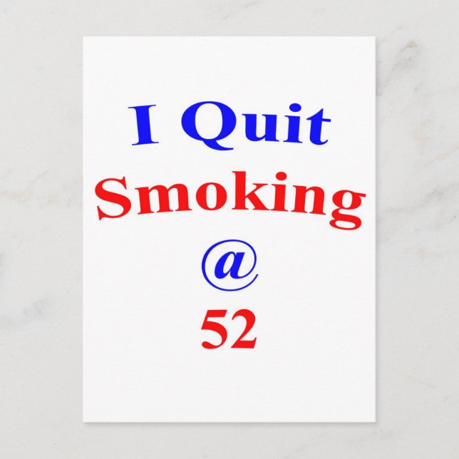 52 Quit Smoking Postcard (Front)